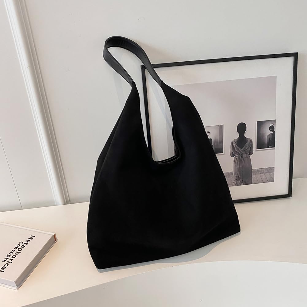 Suede tote bag